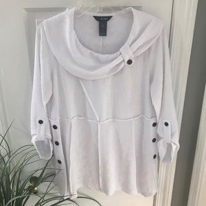 Ali Miles white tunic top